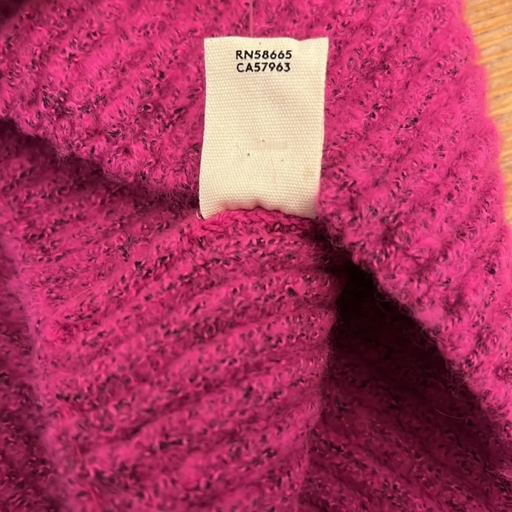 OPEN EDIT Marled Beanie Pink / Black Combo - NWOT -OS